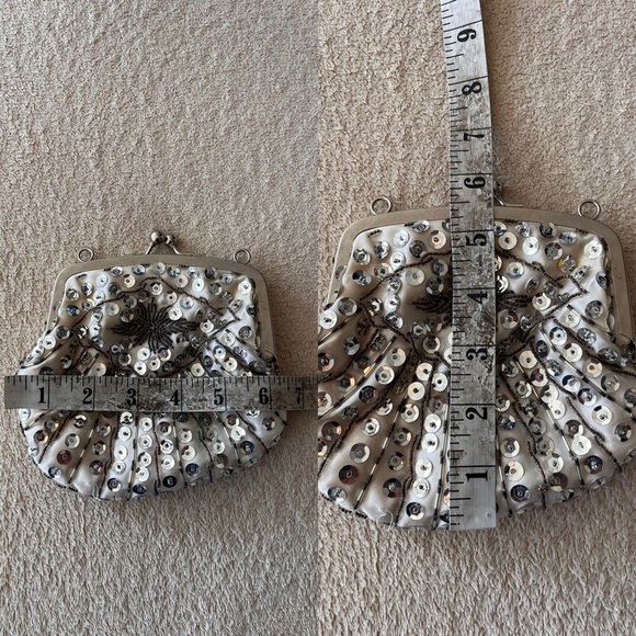Vintage 1950s Sequin Beaded Clutch - Picture 10 of 14